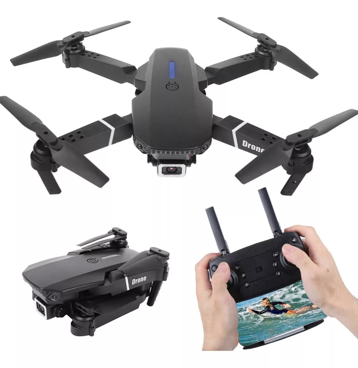 DRONE ULTRA PRO 4K 500 PROFESSIONAL con Sistema GPS, Camara 4k Ultra HD: la más alta resolución y calidad, alcance 500m