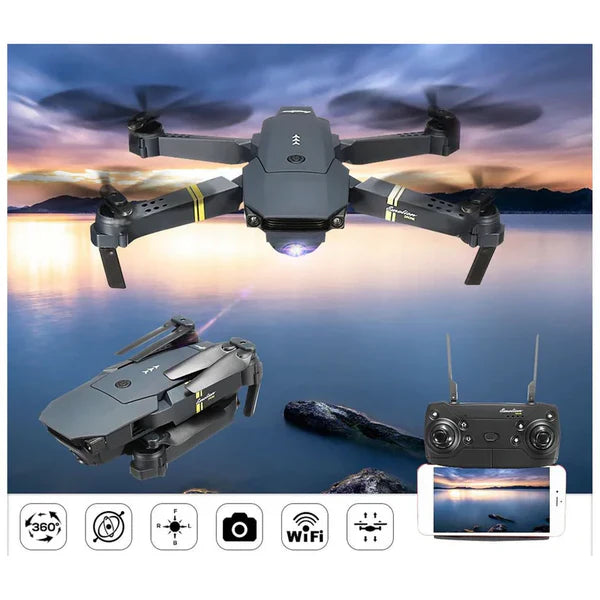 DRONE ULTRA PRO 4K 500 PROFESSIONAL con Sistema GPS, Camara 4k Ultra HD: la más alta resolución y calidad, alcance 500m