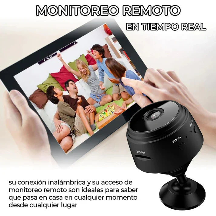 Mini Camara Espia nocturna vision y detección de movimiento con resolución 1080P