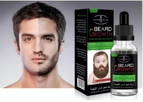 Kit barba fuerte 💪 Sérum para el crecimiento de barba + REGALO (Champú y Balm hidratante)