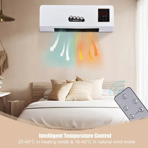 ❄️🔥Ventilador y Calentador 2 en 1 - Split Portatil Alta Potencia 1800W - Frio Calor