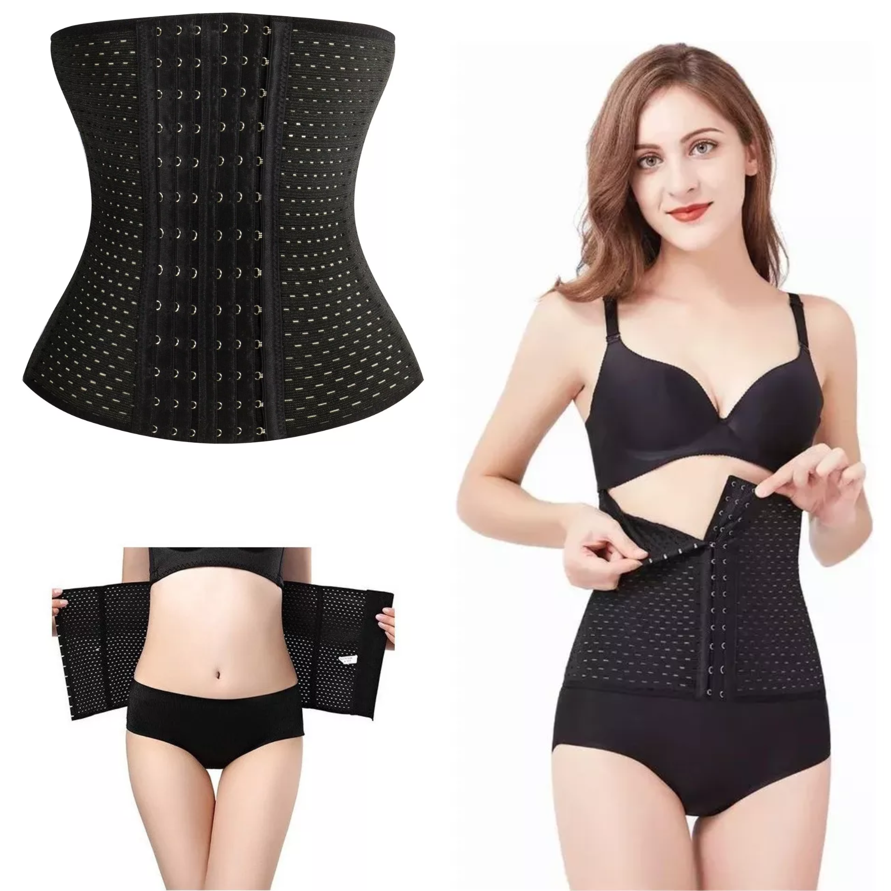 Faja Cintura Avispa Corset 4 Huesos